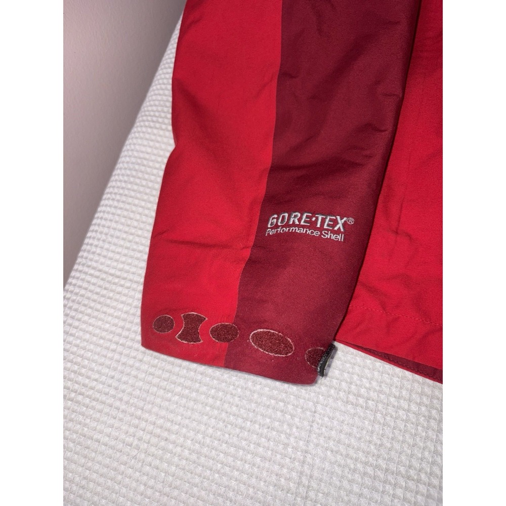 Mountain Hardwear Gore-Tex Rain Jacket Mens Medium Hooded Performance Shell Red - Picture 10 of 16